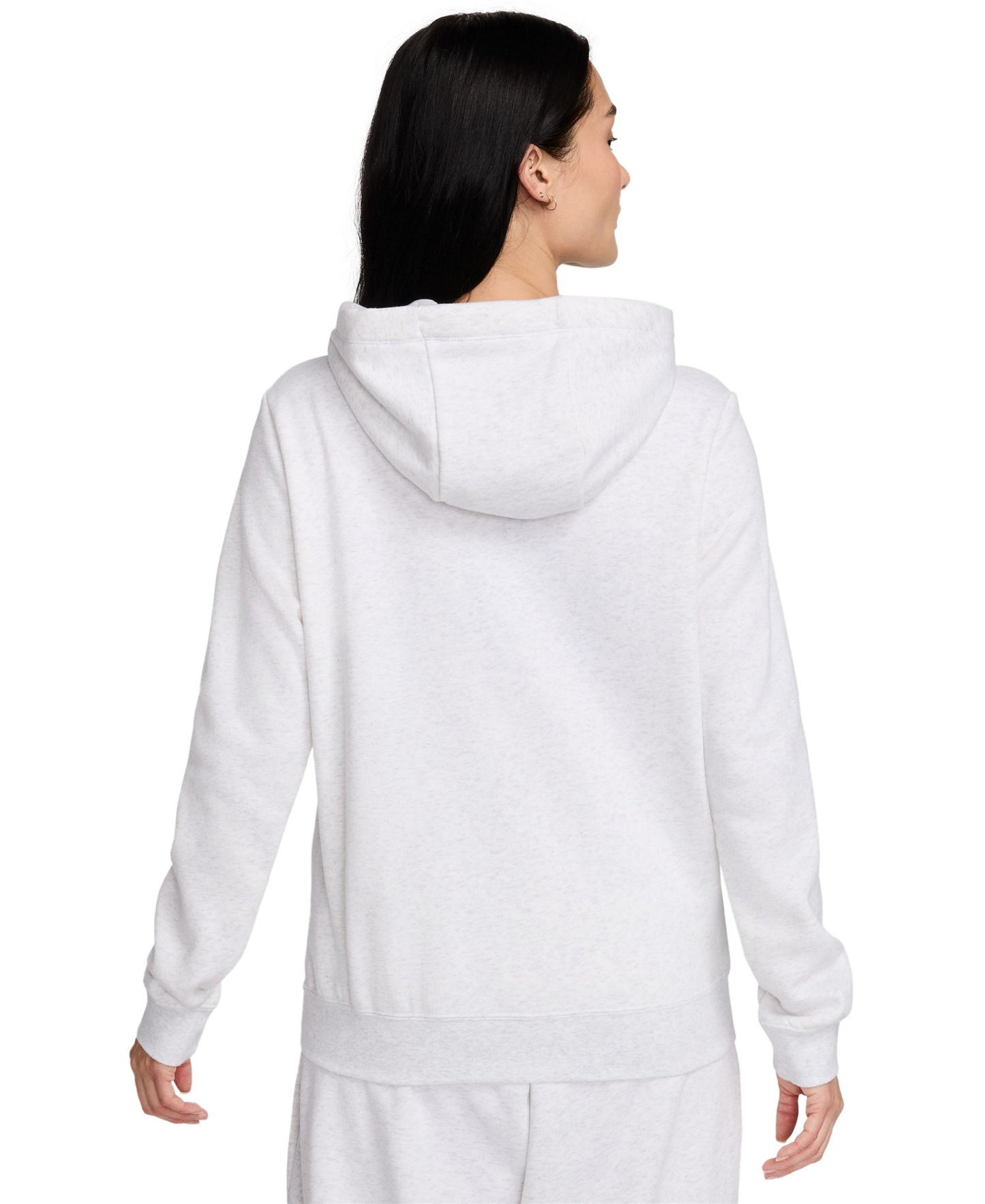 Nike Women's Sportswear Club Fleece Full-Zip Hoodie - Birch Heather/Black