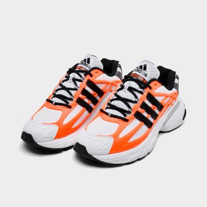 Men's adidas Adistar XLG 2.0 Casual Shoes - Part 3 - Cloud White/Core Black/Solar Orange - Both shoes facing left