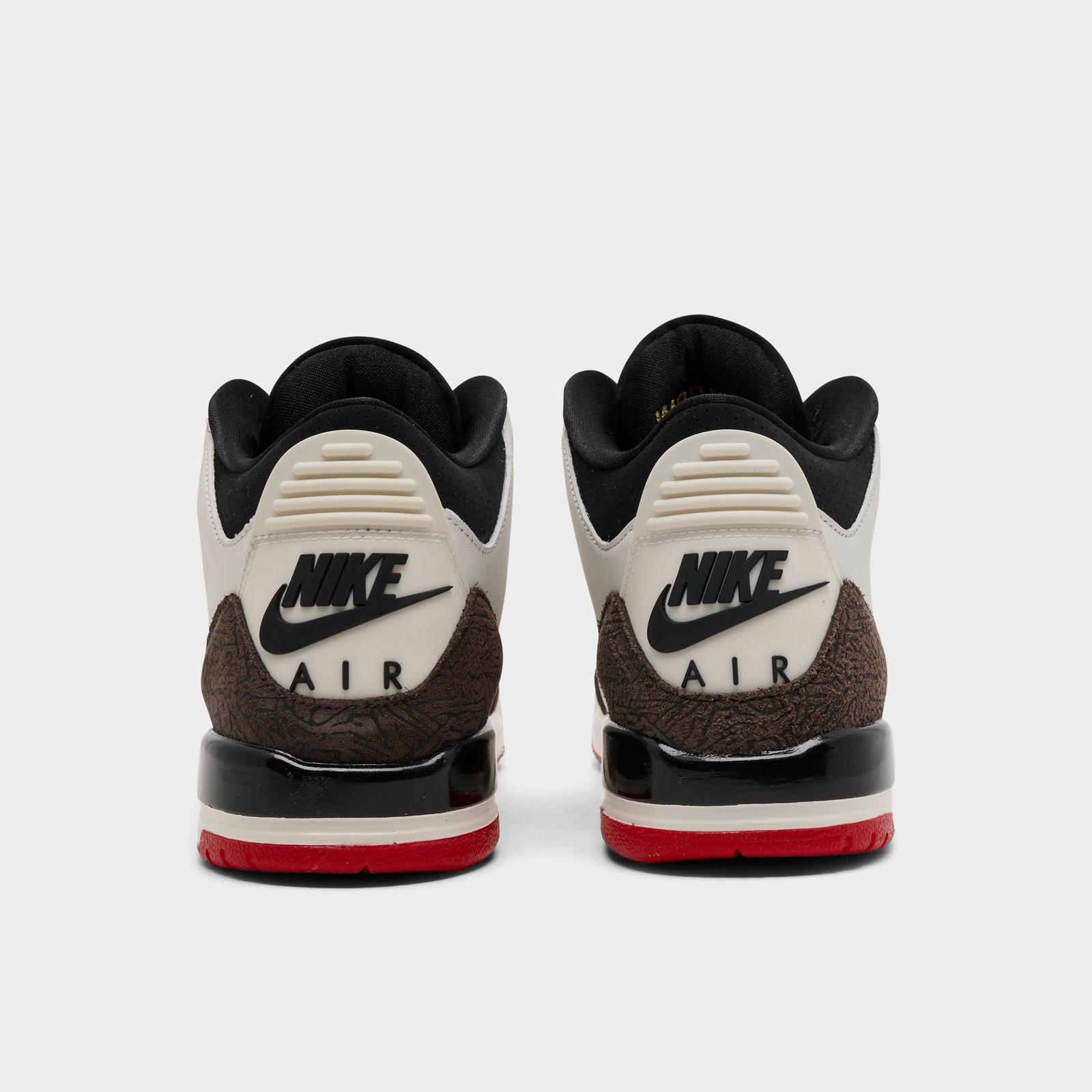 Big Kids' Air Jordan Retro 3 Basketball Shoes - Sail/Black/University Red/Pale Ivory/Palomino - view 4