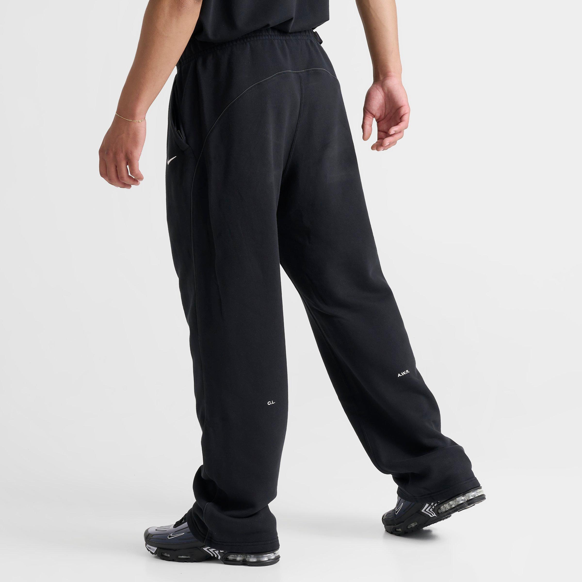 Men's Nithtke NOCTA Fleece CS Open-Hem Sweatpants - Black/Black/White