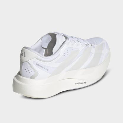 Women's adidas Adizero EVO SL Exo Running Shoes - Part 1 - Cloud White/Zero Metallic/Core White - Back view