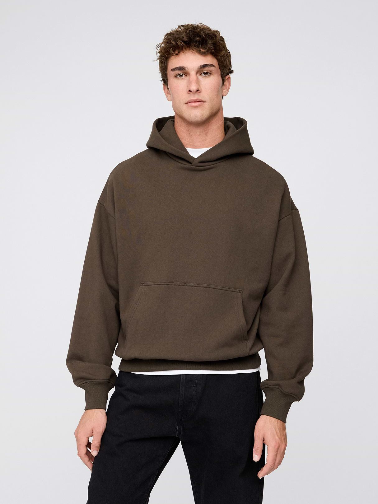 Adult Heavyweight Oversized Hoodie - Ground brown
