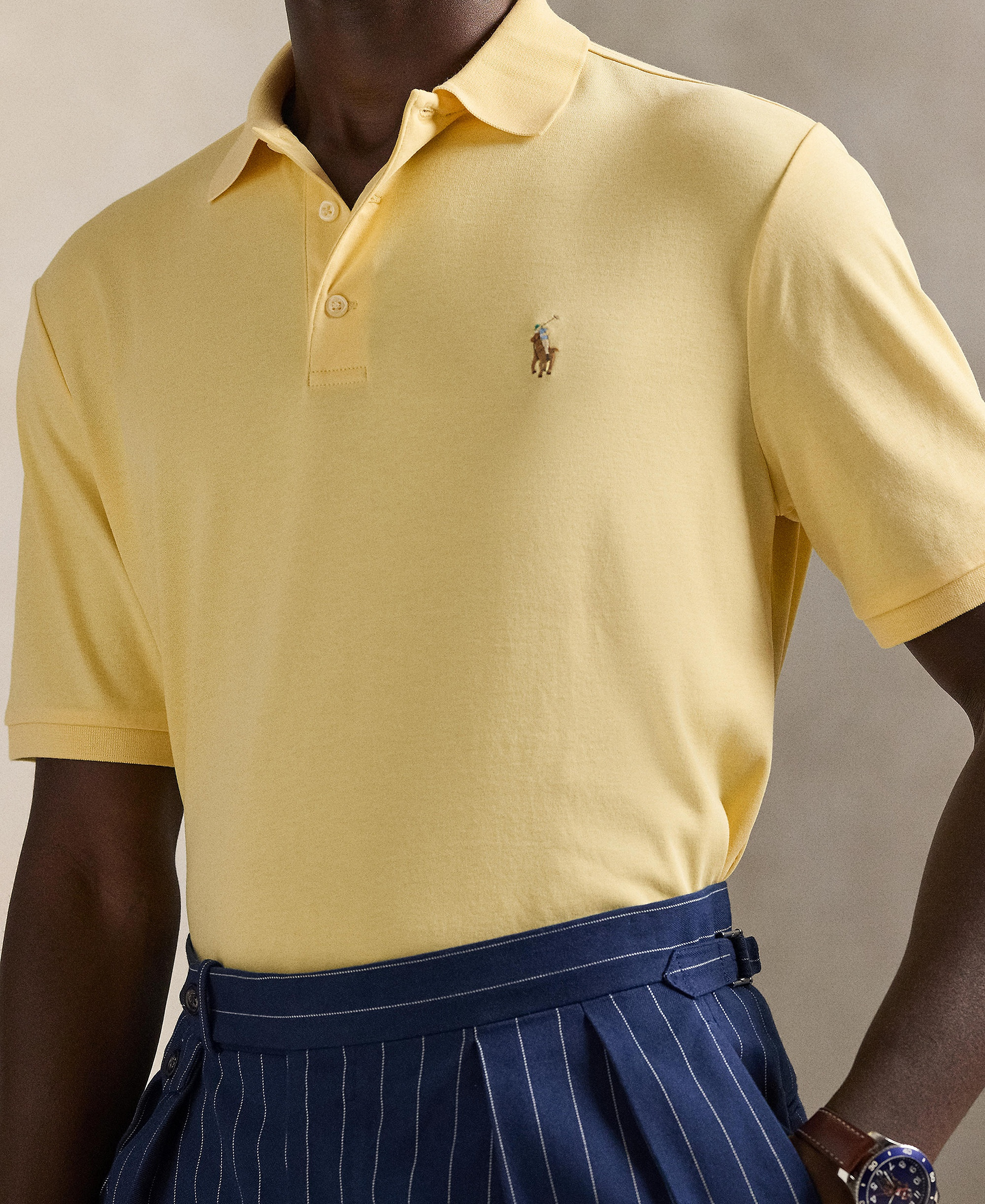 Polo Ralph Lauren Men's Classic Fit Soft Cotton Polo Shirt - Wicket Yellow