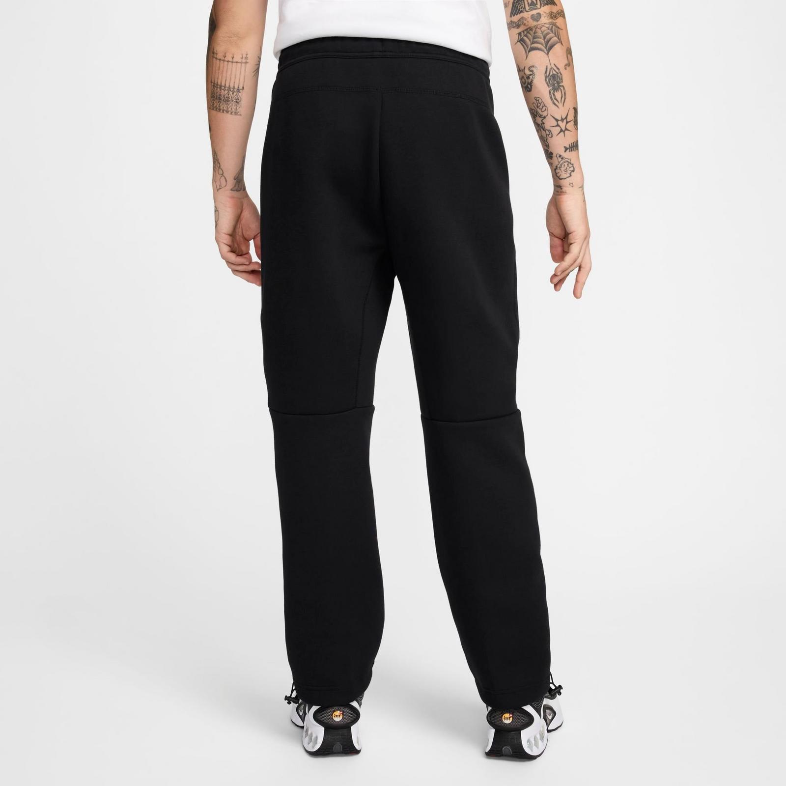 Men's Nike Tech Fleece Open-Hem Pants - Black/Black