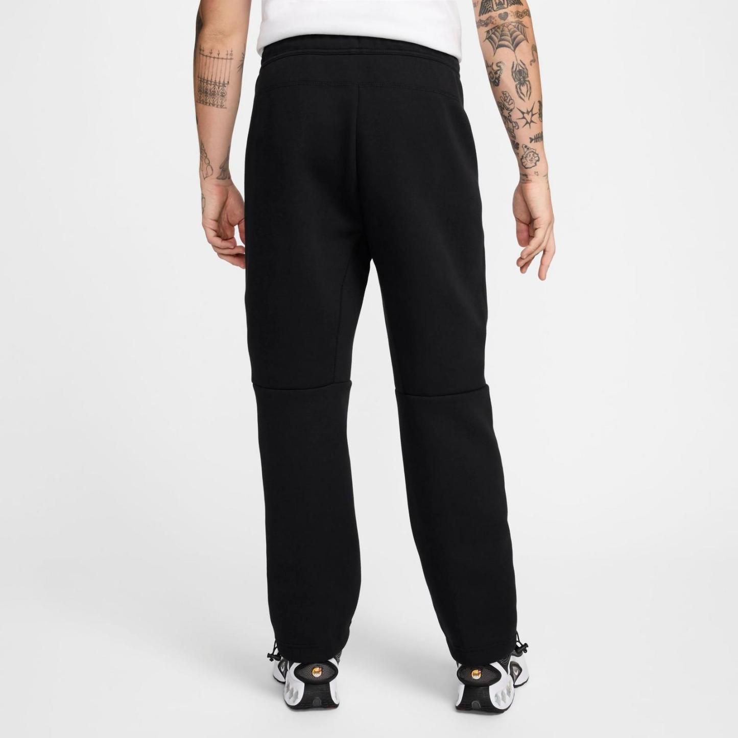 Men's Nike Tech Fleece Open-Hem Pants - Black/Black
