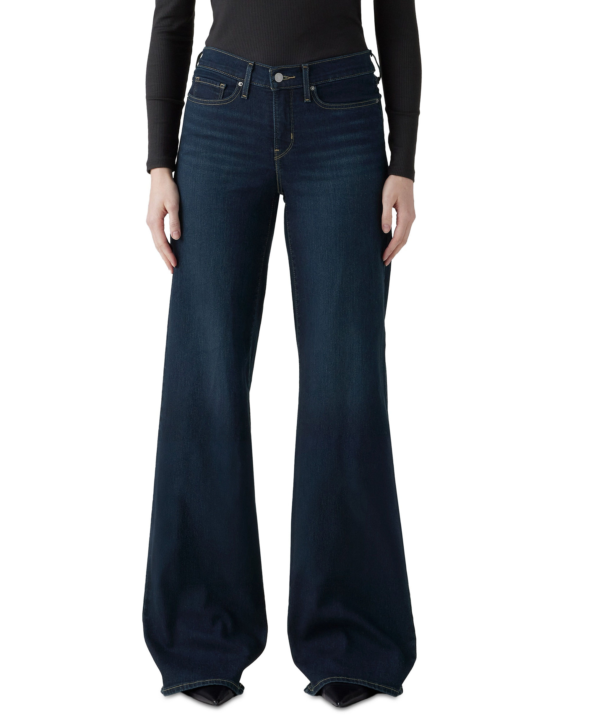 Levi's Women's 318 Shaping Stellar-Stretch Wide-Leg Jeans - Chances Are