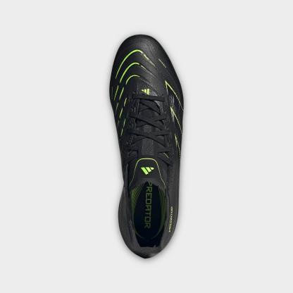Men's adidas Predator League Firm/Multi-Ground Soccer Cleats - Core Black/Carbon/Lucid Lemon - view 5