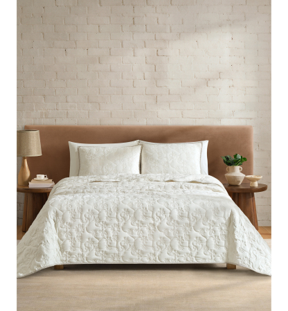 UGG® Botanic Lightweight 3-Piece Quilt Sets - Snow Birch