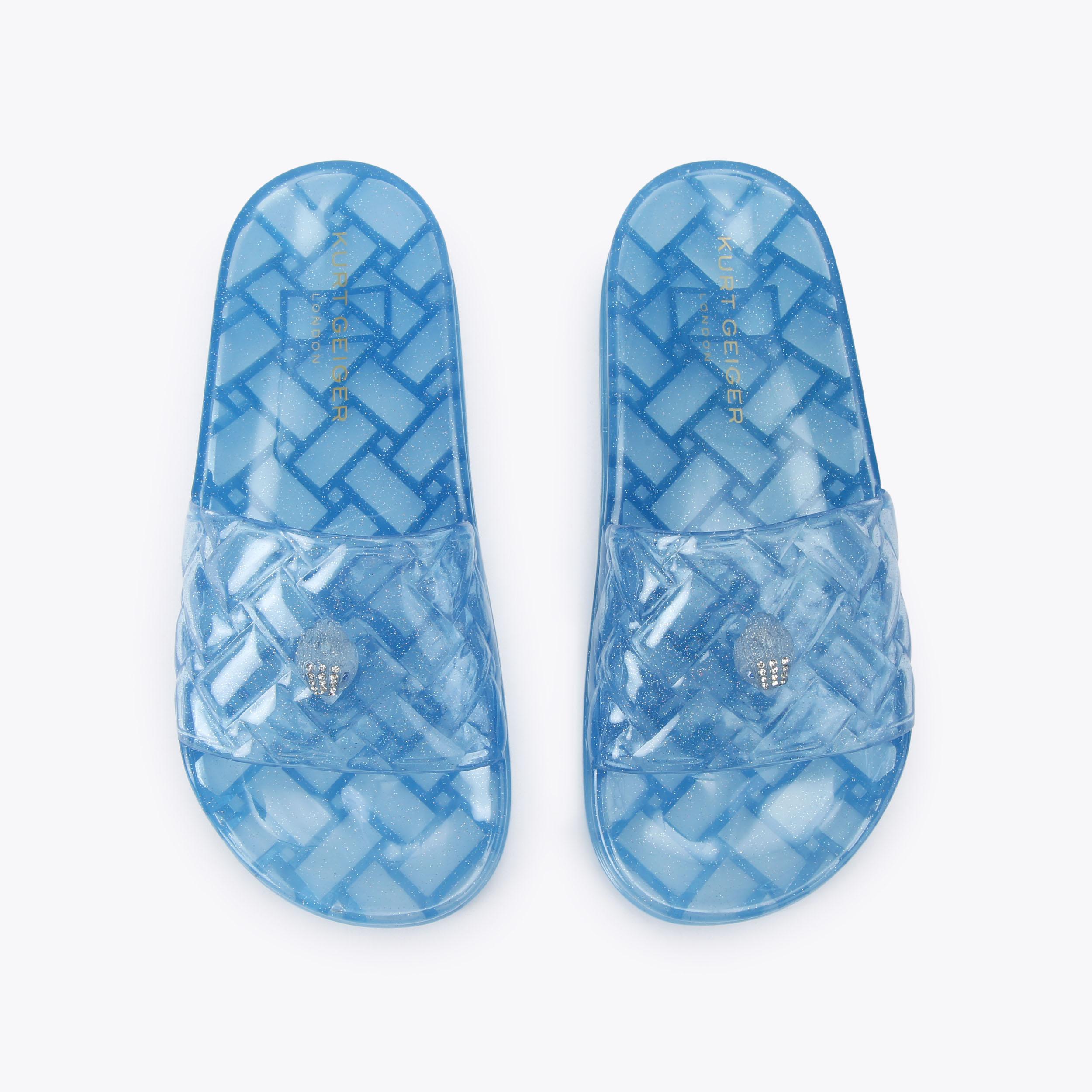 Kurt Geiger London Meena Jelly Slide - Blue - view 3
