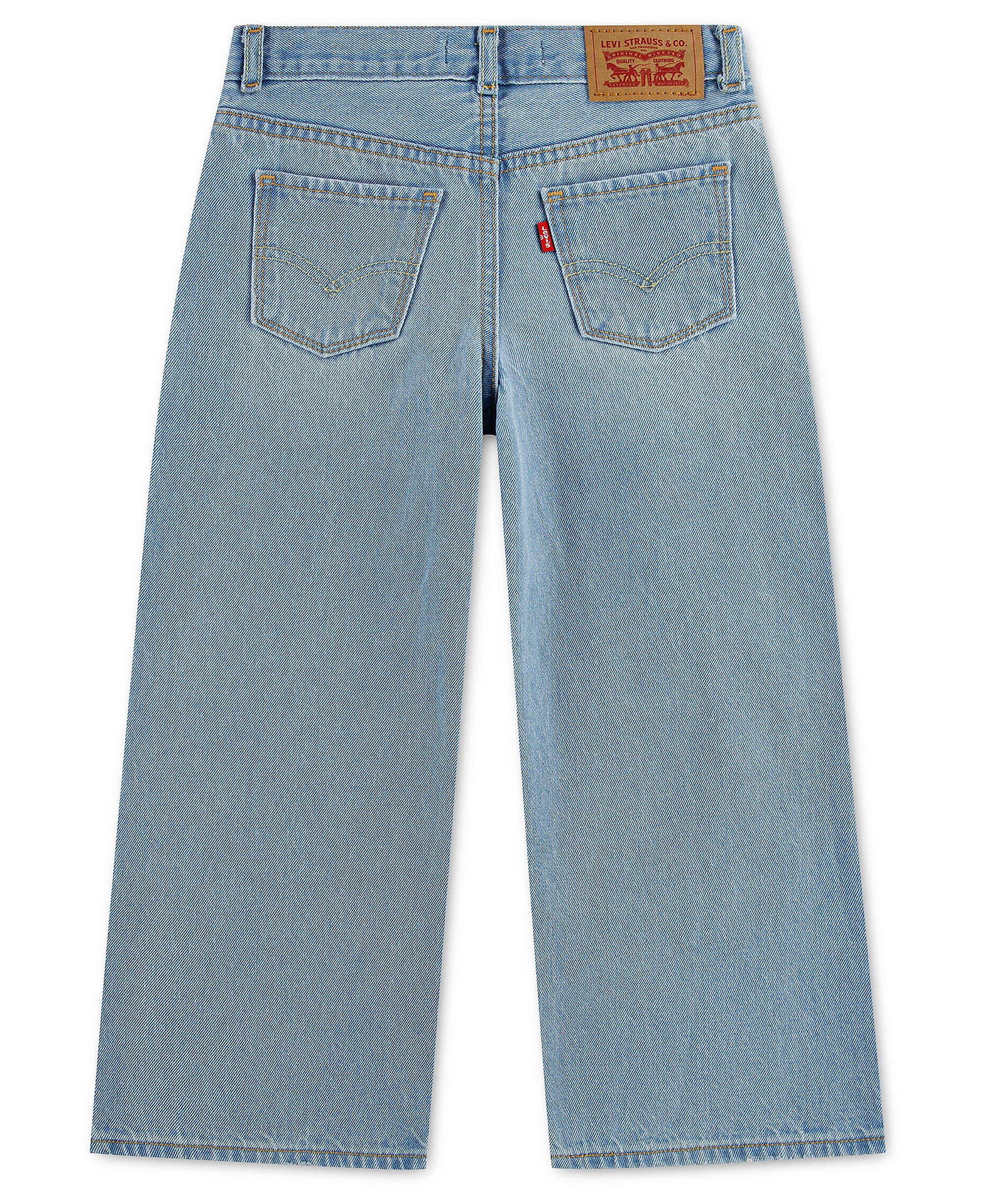 Levi's Girls' 7-16 Embroidered High-Rise Baggy Jeans - Marin Babe