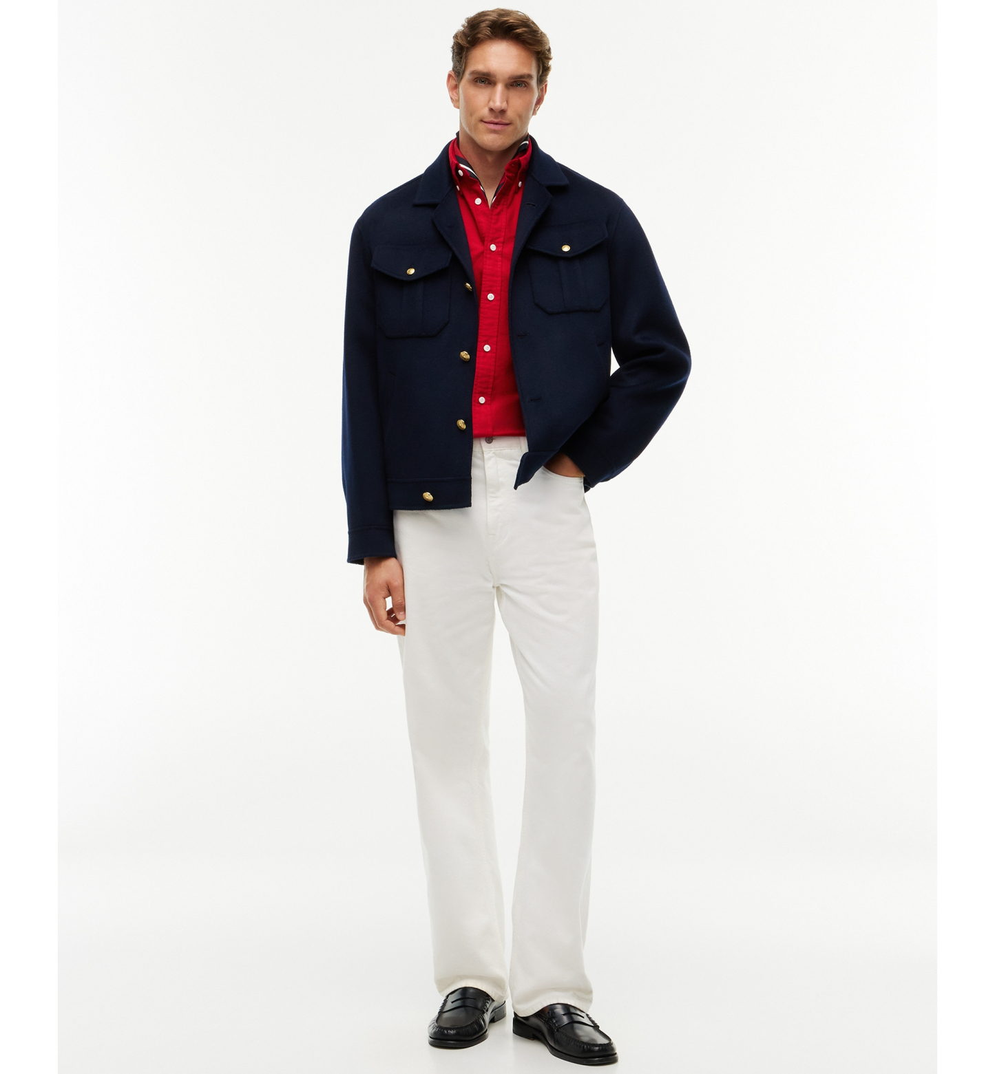 Tommy Hilfiger Men's Heritage Regular-Fit Oxford Shirt - Medium Red