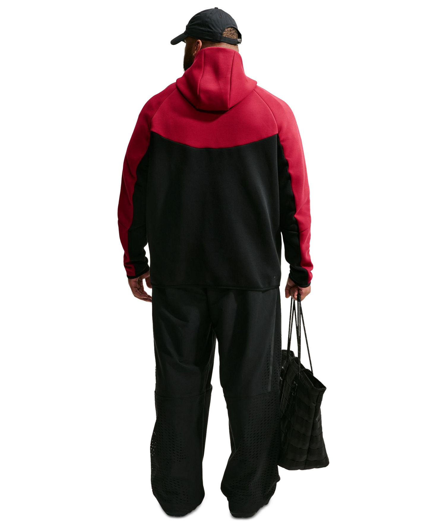 Nike Men's Tech Fleece Full-Zip Hoodie - Tough Red/Black