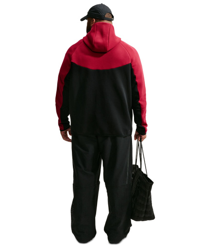 Nike Men's Tech Fleece Full-Zip Hoodie - Tough Red/Black