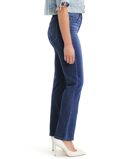 Levi's Women's Classic Mid-Rise Straight-Leg Jeans - Lapis Dark Horse