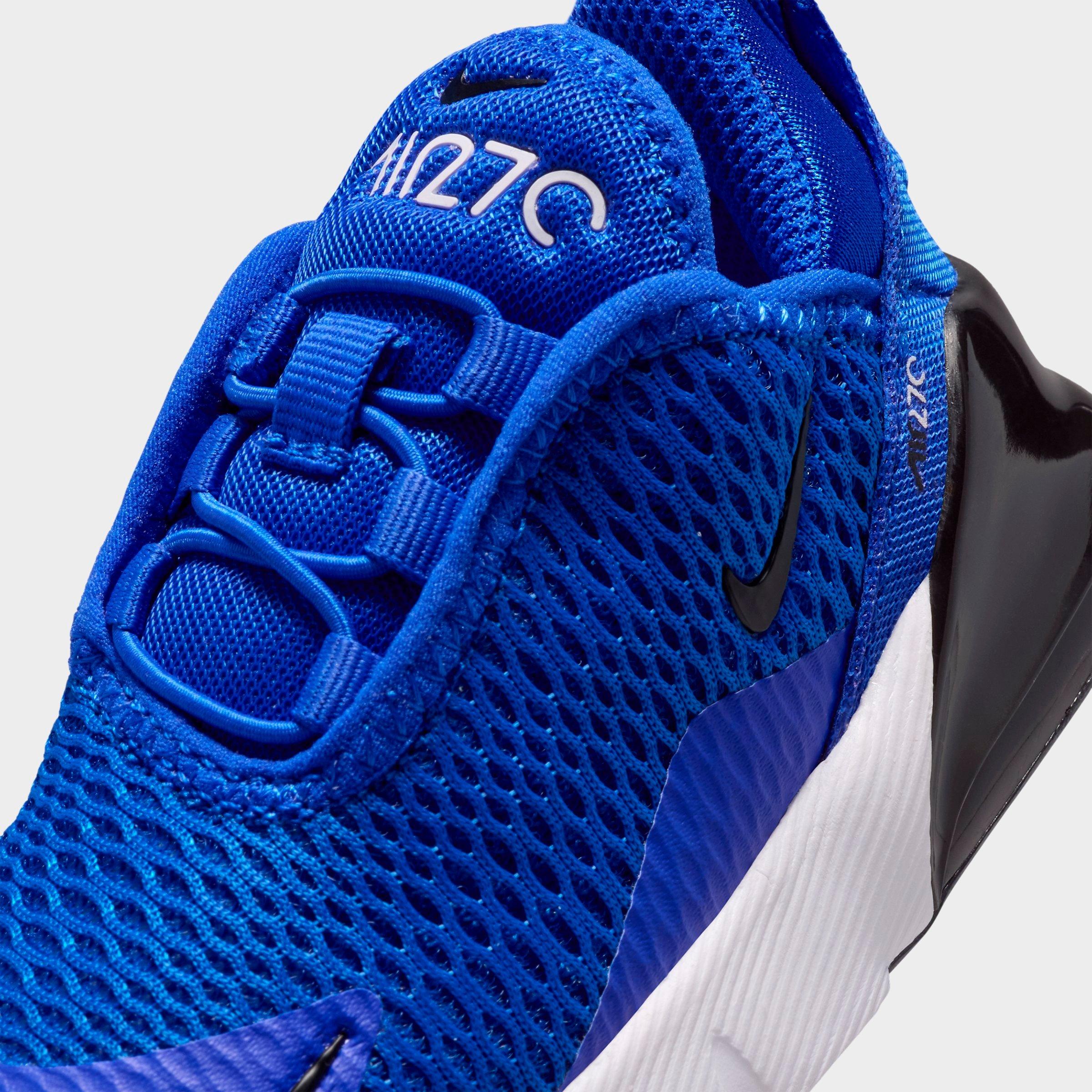 Kids' Toddler Nithtke Air Max 270 Casual Shoes - Racer Blue/White/Black - Detail shot