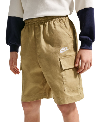 Nike Boys' 8-20 Sportswear Club Woven Cargo Shorts - Parachute Beige/White