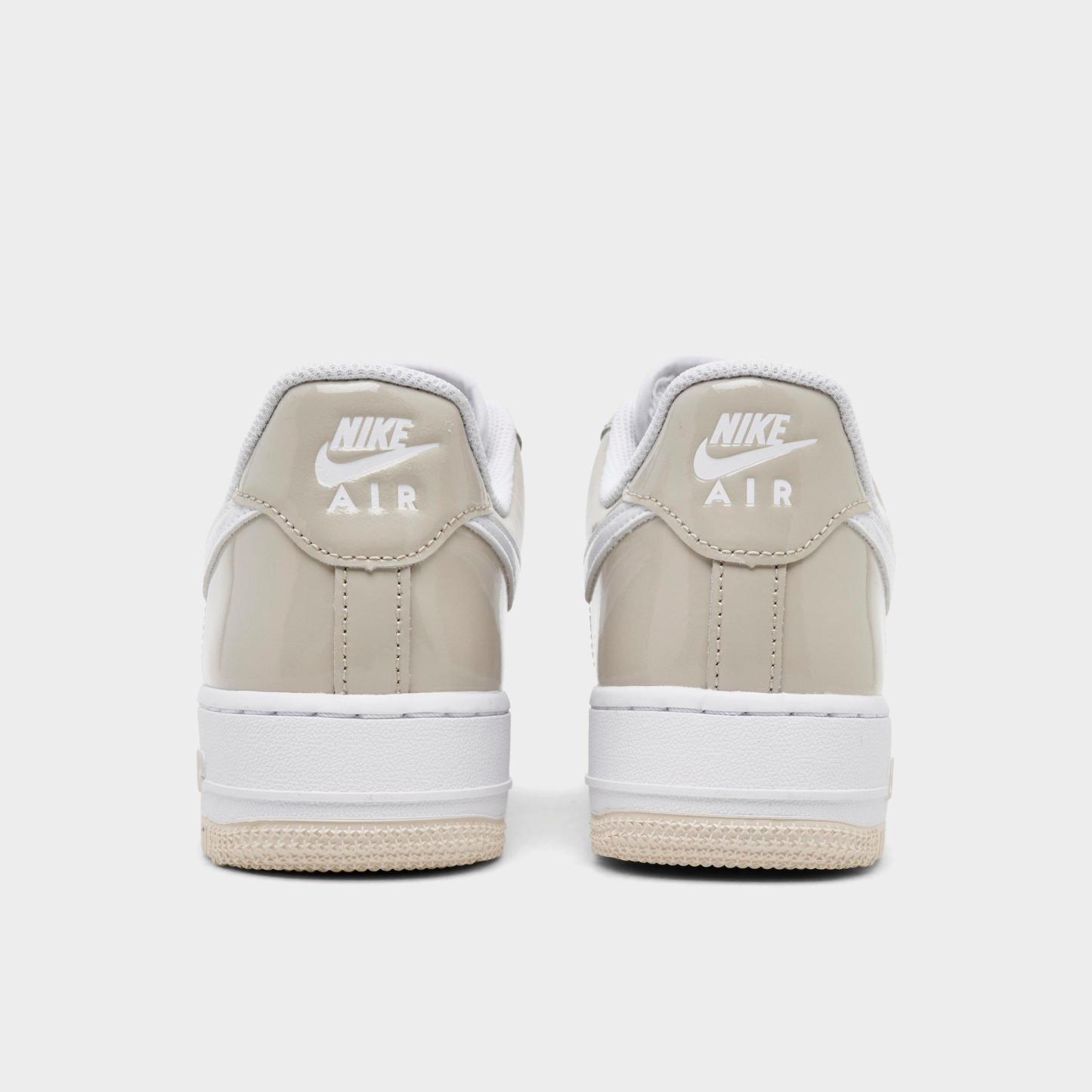 Women's Nithtke Air Force 1 '07 Casual Shoes - Cream II/White/Light Orewood Brown - Back view