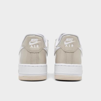 Women's Nithtke Air Force 1 '07 Casual Shoes - Cream II/White/Light Orewood Brown - Back view