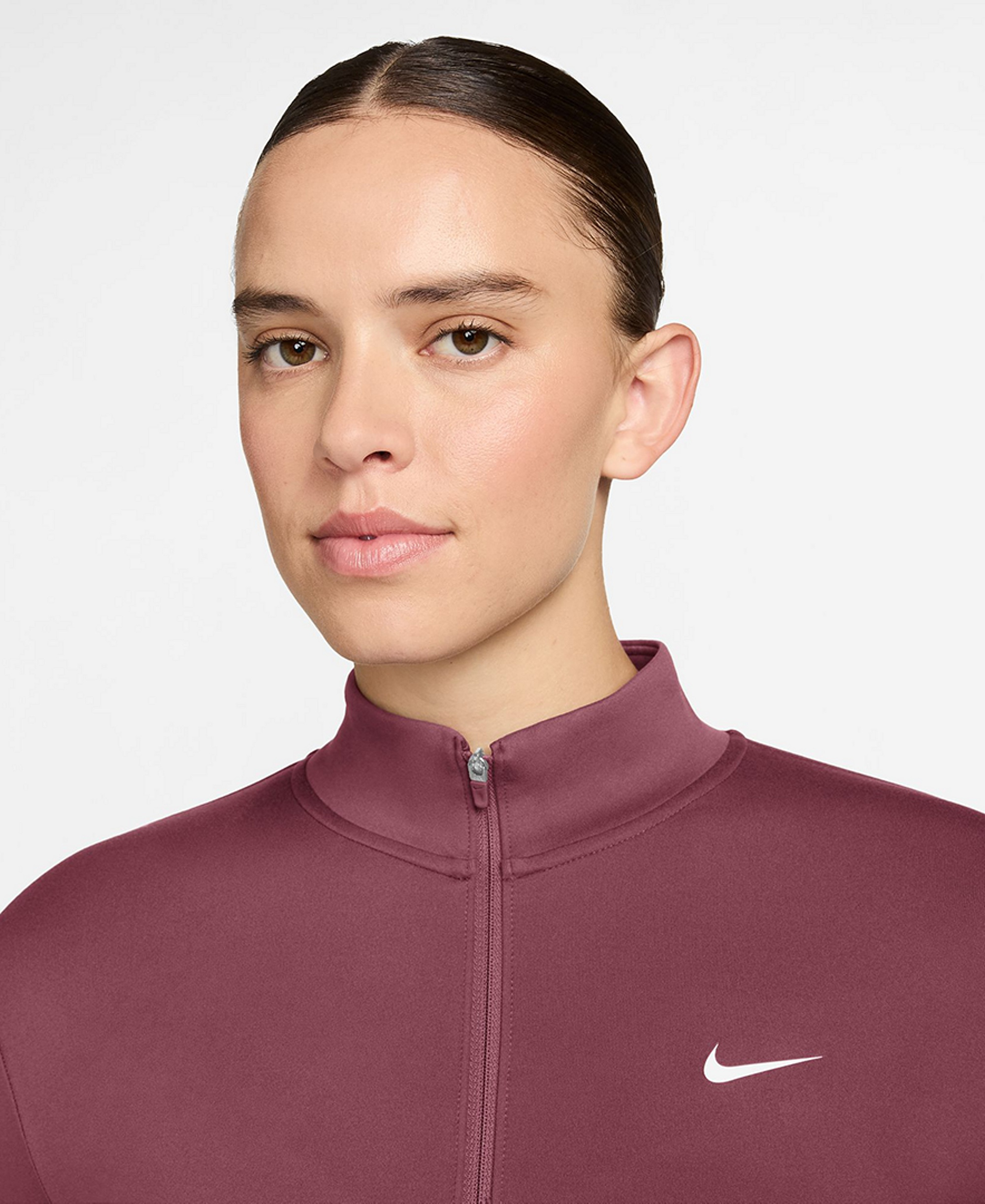 Nike Women's Fitted Full-Zip Jacket - Pink Smoke/White