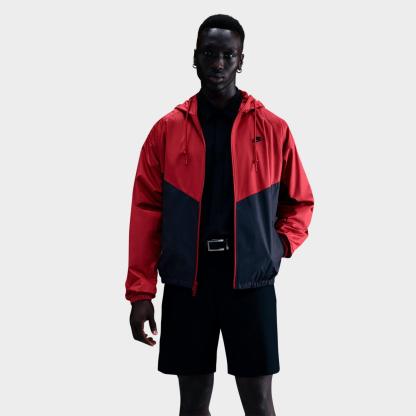 Men's Nike Windrunner Lined Jacket - Team Crimson/Black/Black