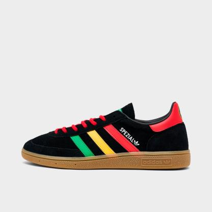 Men's adidas Originals Jamaica FIFA World Cup 2026 Handball Spezial Casual Shoes - Core Black/Pure Ruby/Bold Gold - view 1