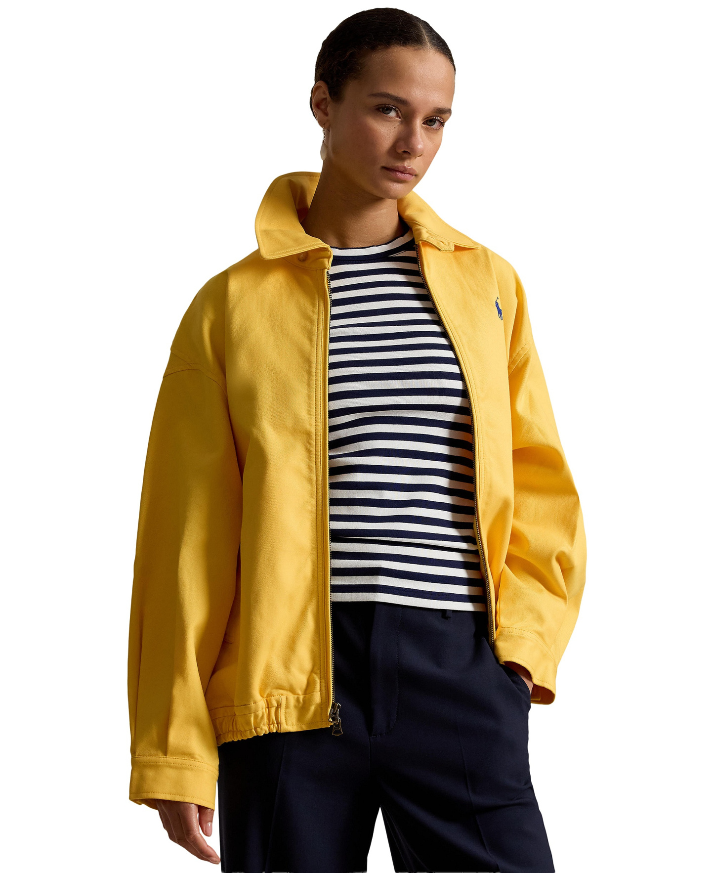 Polo Ralph Lauren Women's Long-Sleeve Bomber Jacket - Chrome Yellow
