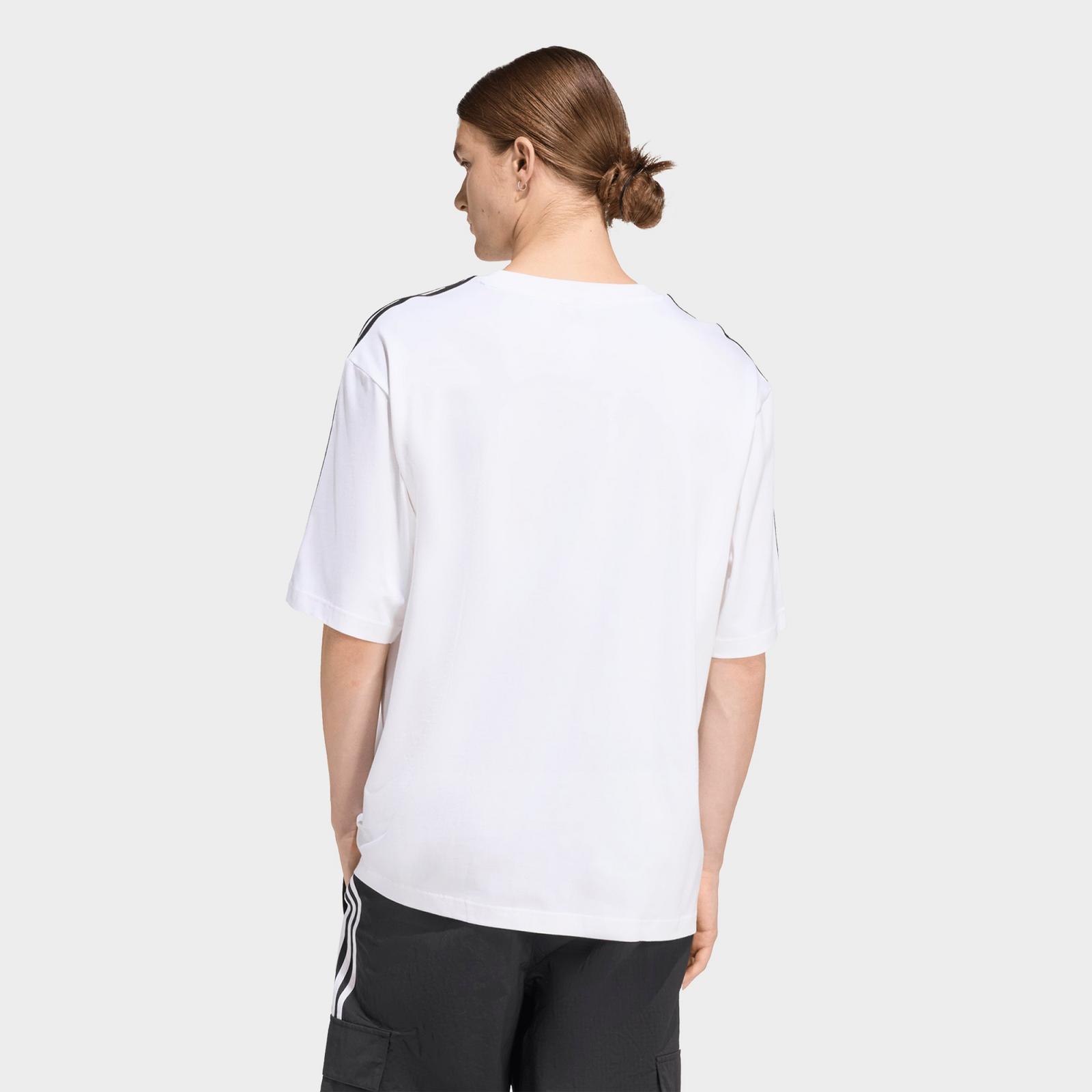 Men's adidas Originals adicolor 3-Stripes Oversized T-Shirt - White - view 3
