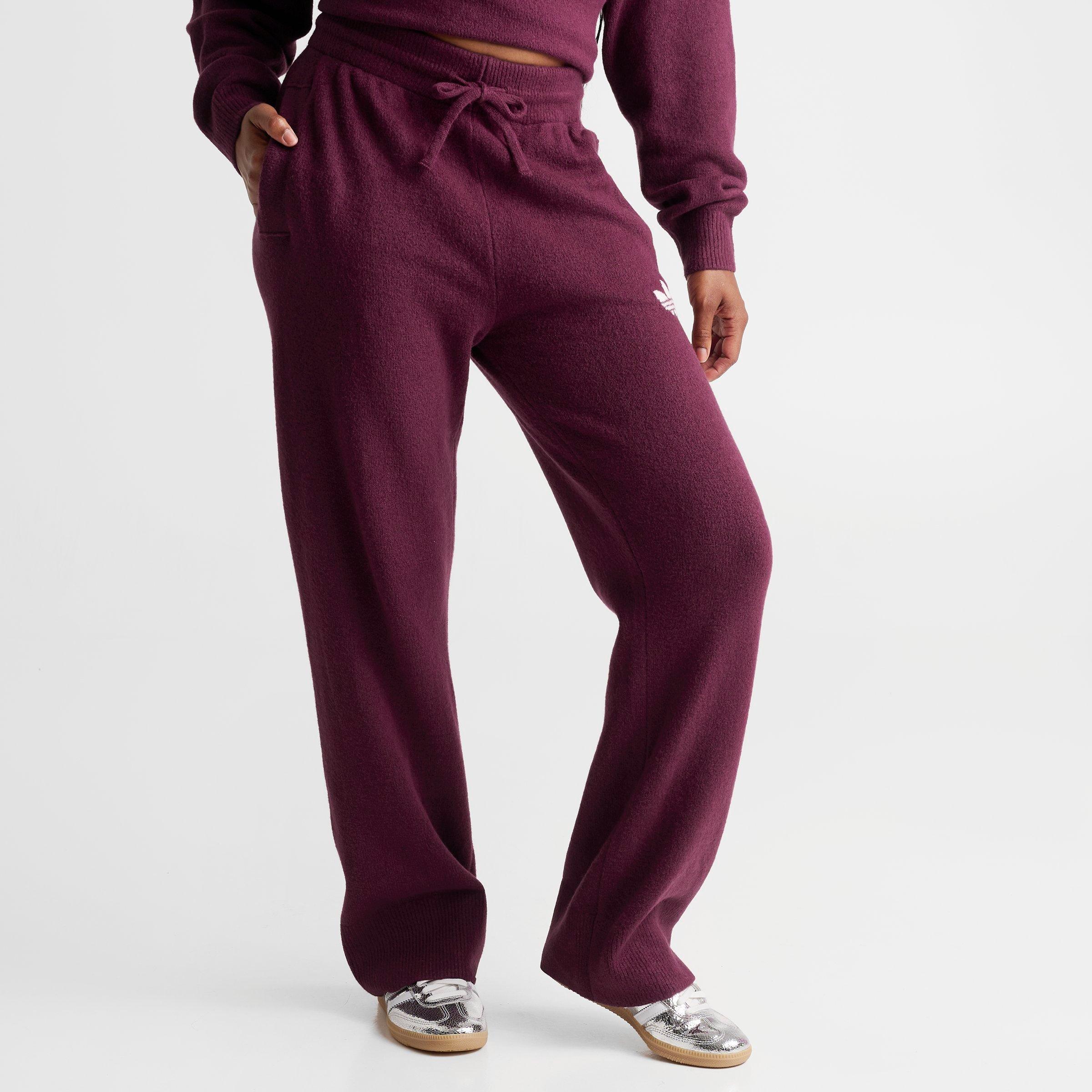 Women's adidas Originals Essentials Knitted Pants - Maroon