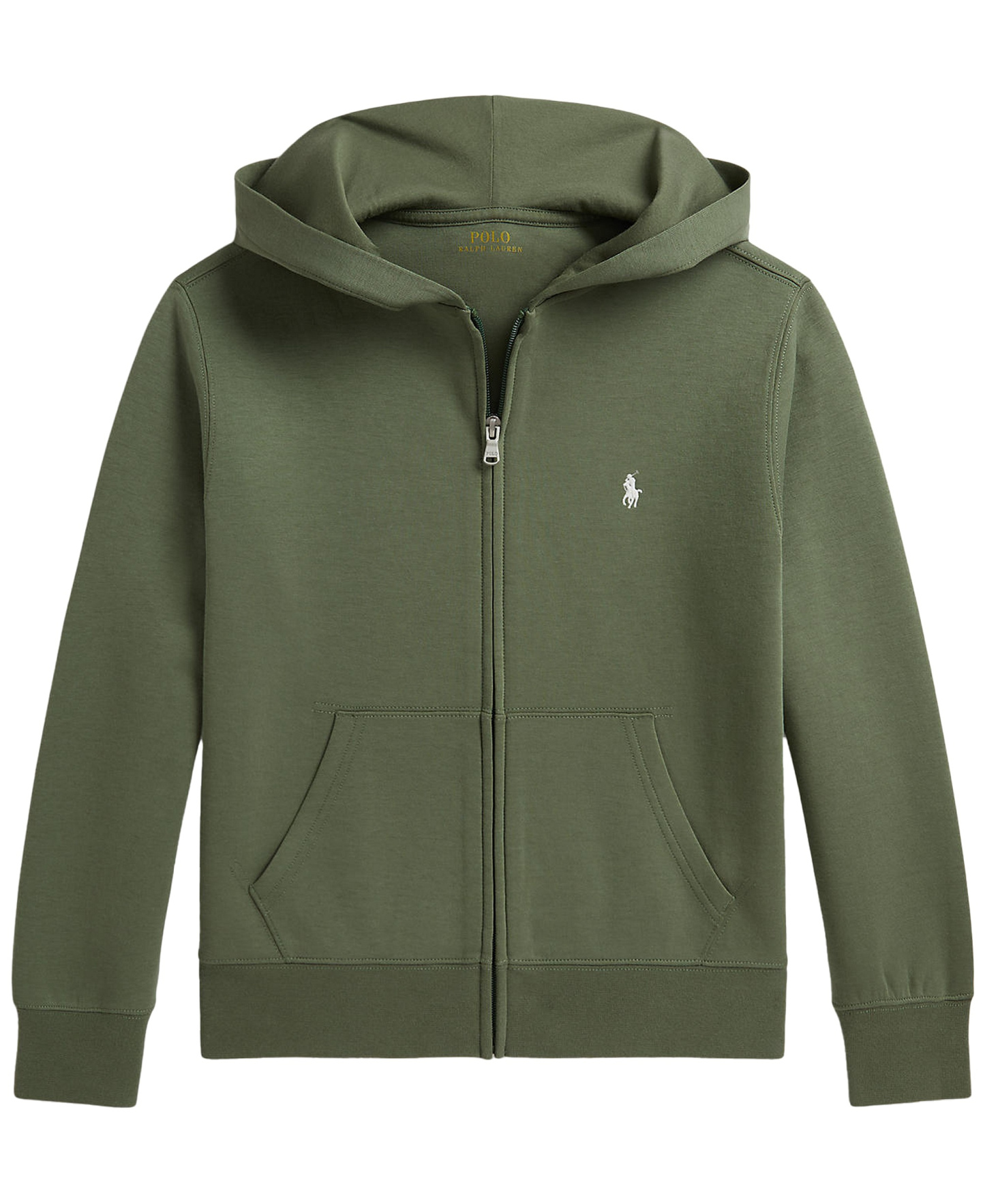 Polo Ralph Lauren Boys' 8-20 Double-Knit Full-Zip Hoodie - CARGO GREEN