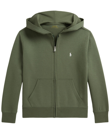 Polo Ralph Lauren Boys' 8-20 Double-Knit Full-Zip Hoodie - CARGO GREEN