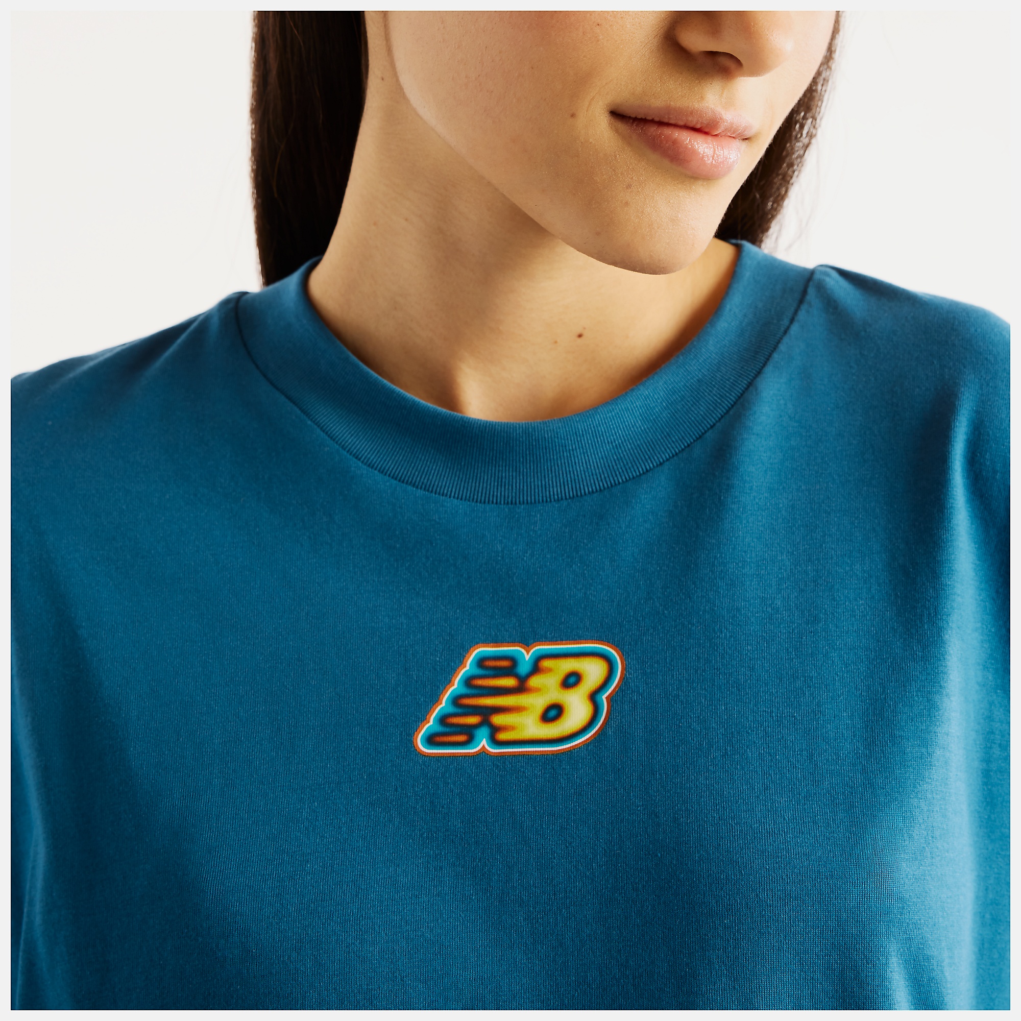 New Balance Sticker Pack Oversized T-Shirt, WT62P2R0STS