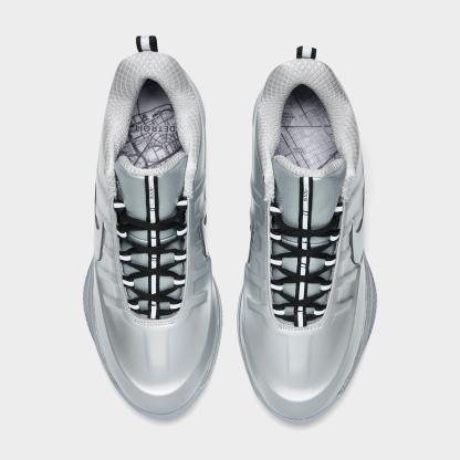 Men's Nithtke Book 2 Basketball Shoes - Metallic Silver/Black - Top view