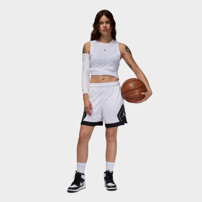 Women's Jordan Sport 4" Diamond Basketball Shorts - White/Black/Black/White - view 2
