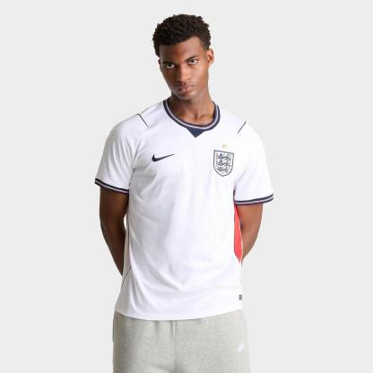 Men's Nike England 2026 Stadium Home Dri-FIT Replica Soccer Jersey - White/Speed Red/Obsidian