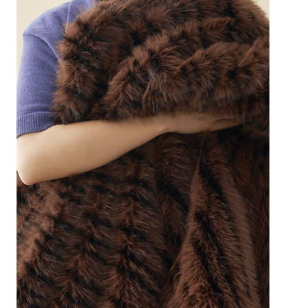 UGG® Petra Faux Fur Throw, 50" x 70" - Allspice