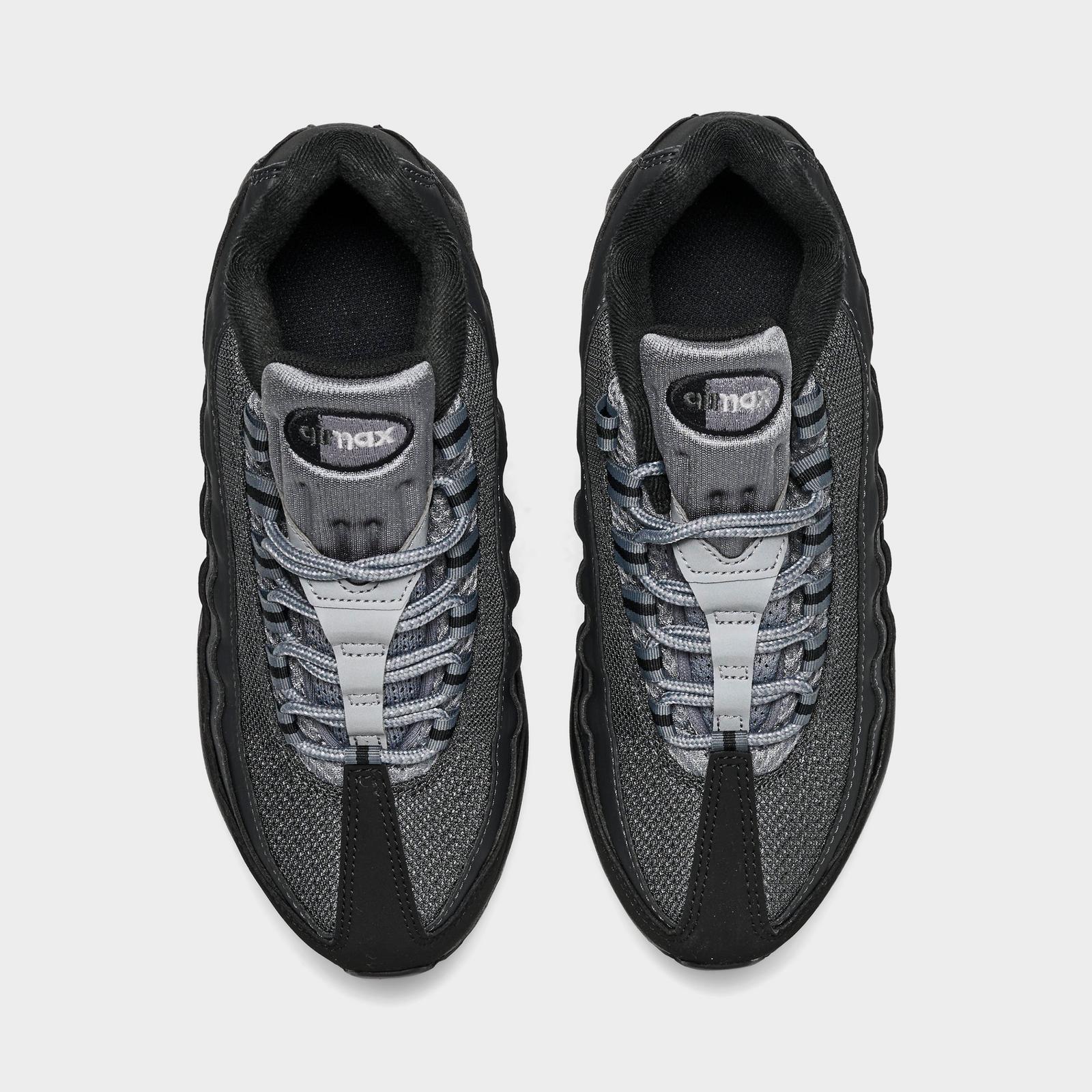 Big Kids' Nike Air Max 95 Casual Shoes - Black/Metallic Silver