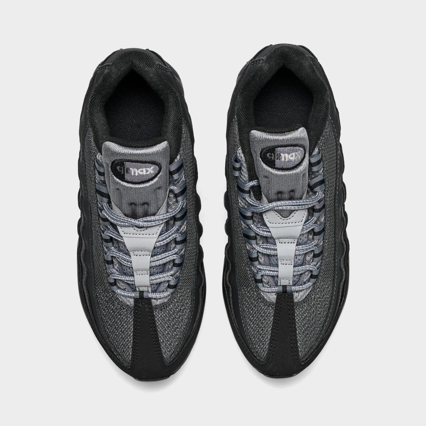 Big Kids' Nike Air Max 95 Casual Shoes - Black/Metallic Silver