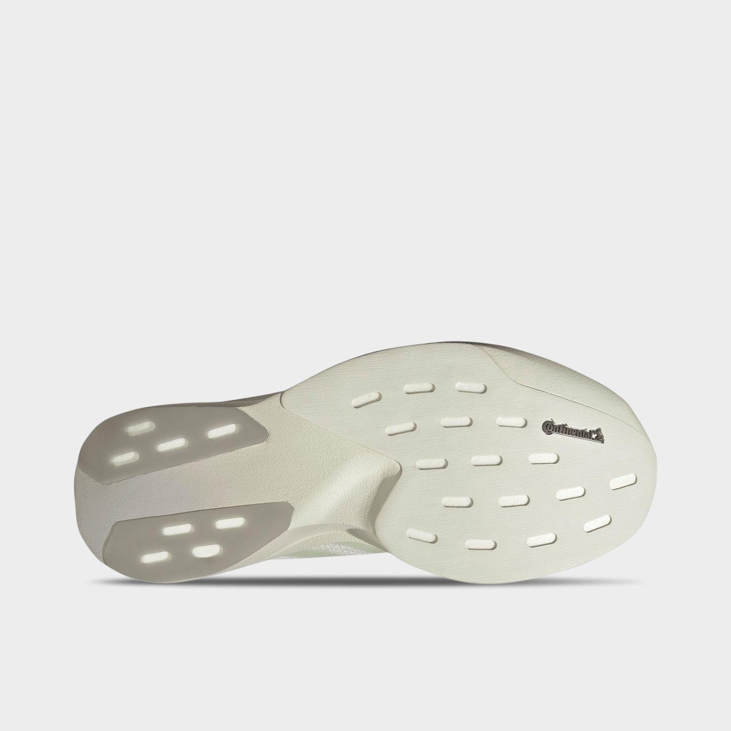 Women's adidas Adizero EVO SL Running Shoes - Part 1 - Off White/Ice Gold Metallic/Granite - Bottom view