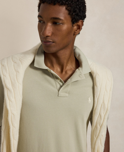 Polo Ralph Lauren Men's Classic-Fit Mesh Polo Shirt - Classic Stone/C8125