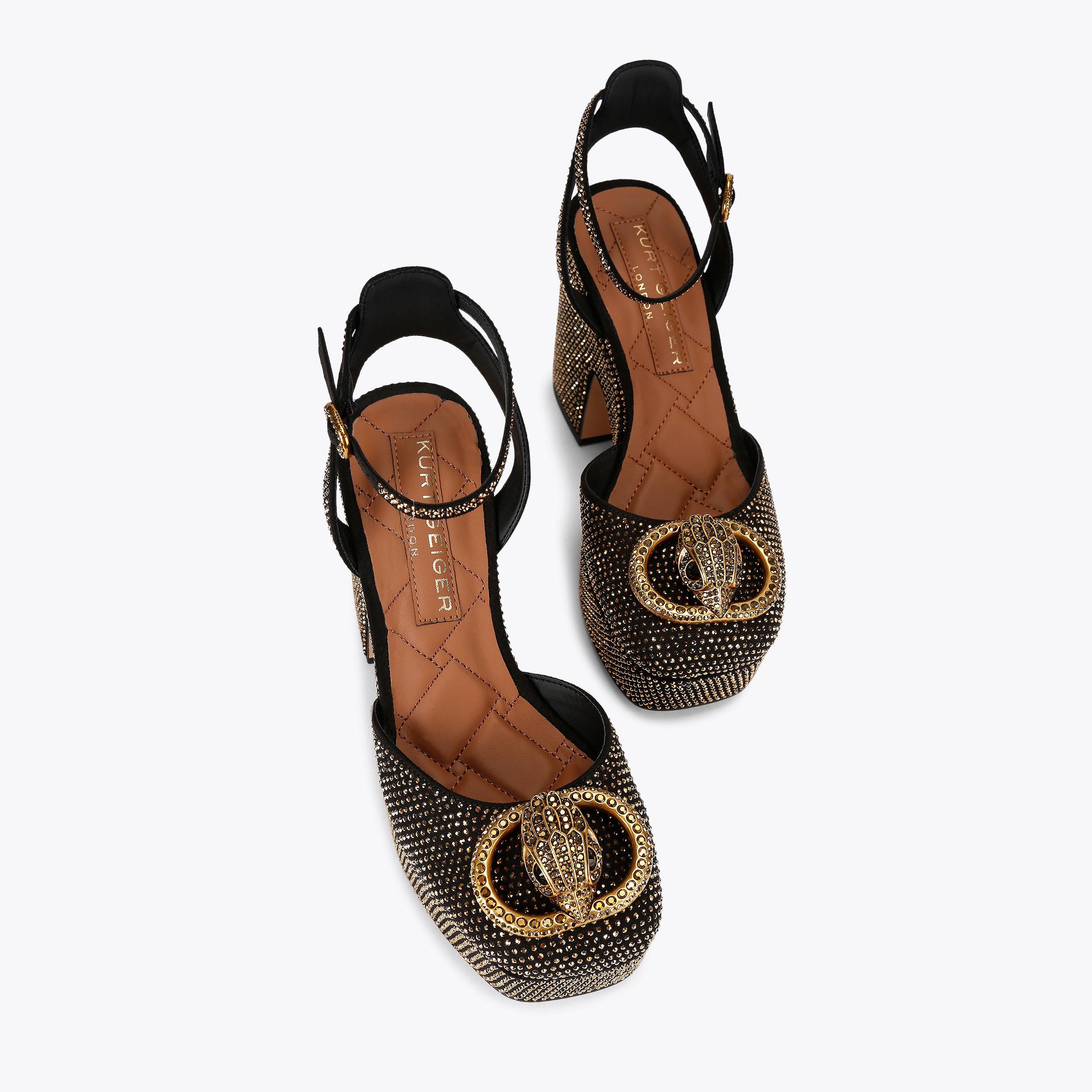 Kurt Geiger London Chelsea Closed Platform Heel - Metallics - view 3