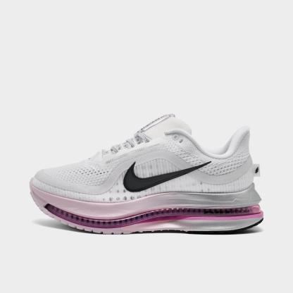 Women's Nithtke Pegasus Premium Running Shoes - Part 1 - White/Bleached Lilac/Light Magenta/Black - Left shoe facing left. Outside of the shoe.