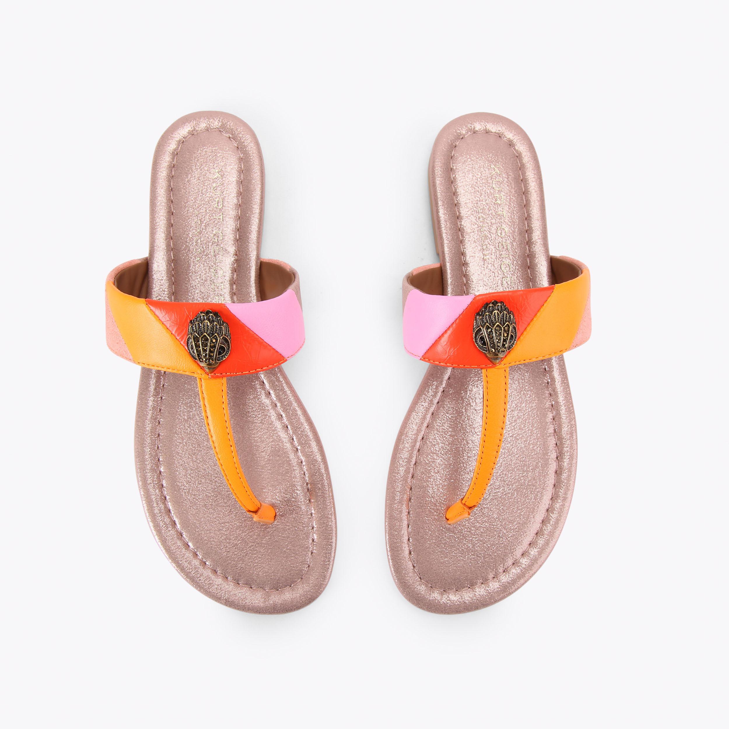 Kurt Geiger London Kensington T-bar Sandal - Pink - view 3