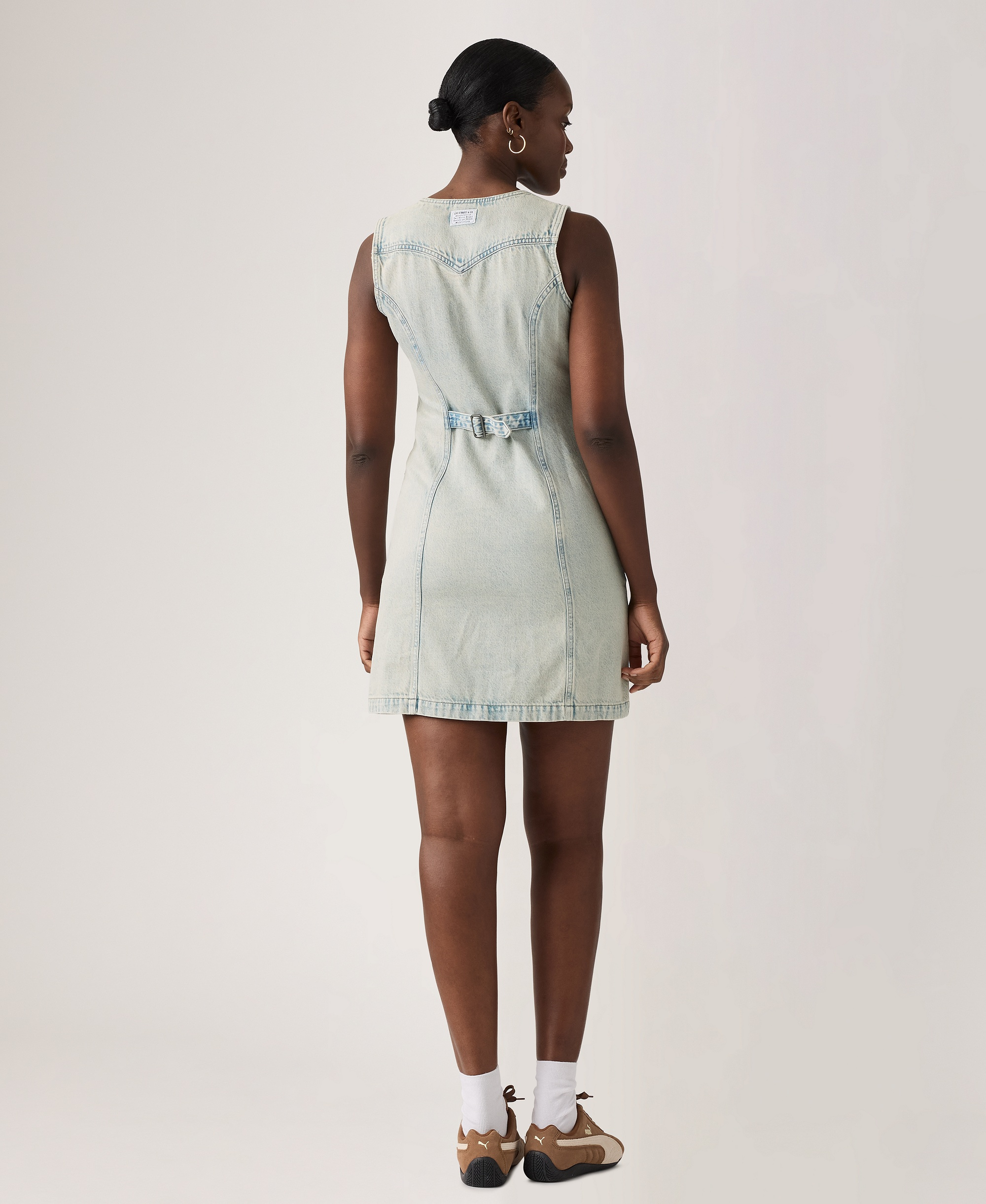 Levi's Women's Vianna Denim Button-Front Vest Dress - A Little Hazy Dress