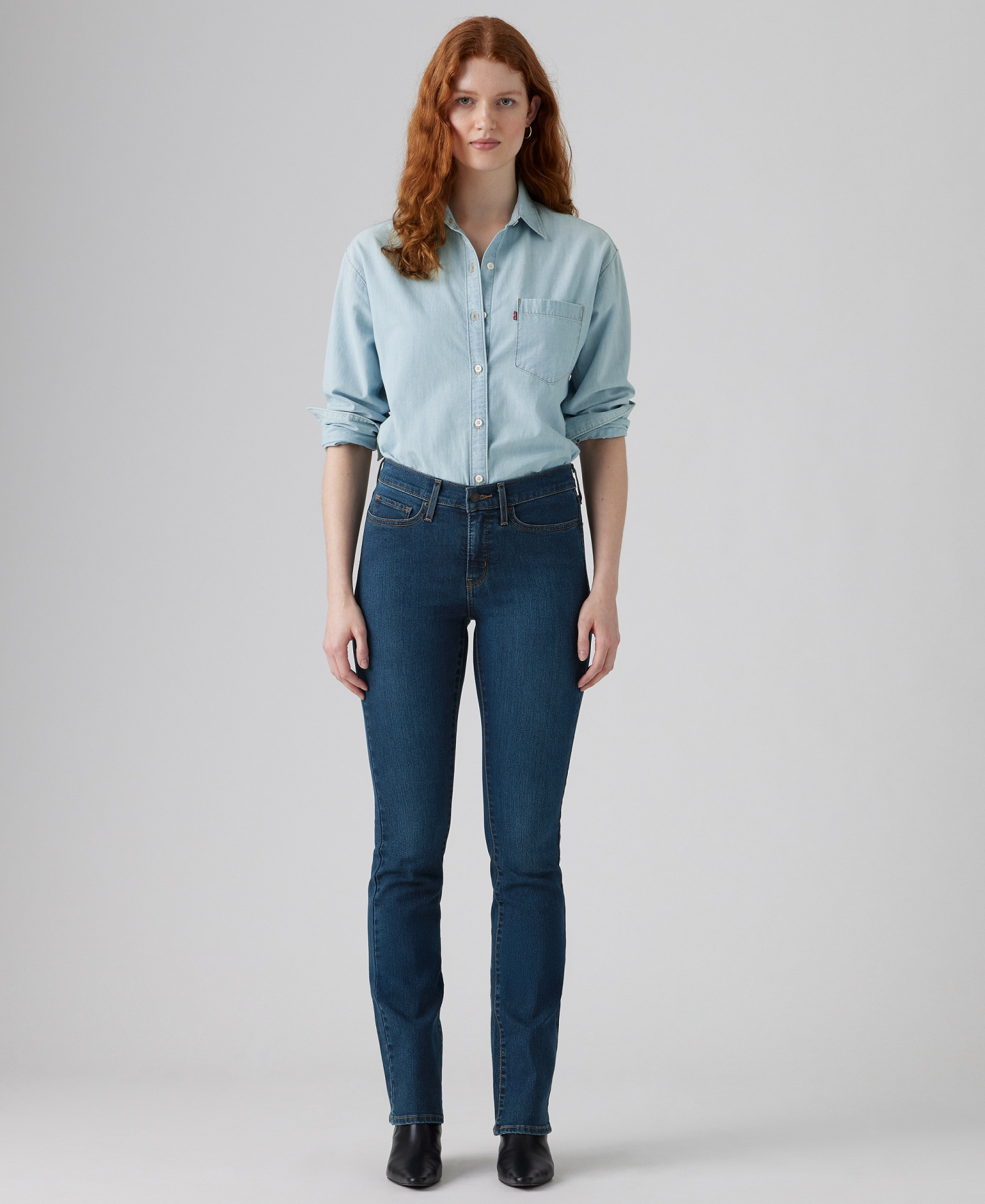 Levi's 315 Shaping Mid Rise Lightweight Bootcut Jeans - Eternal Indigo Drk Bright