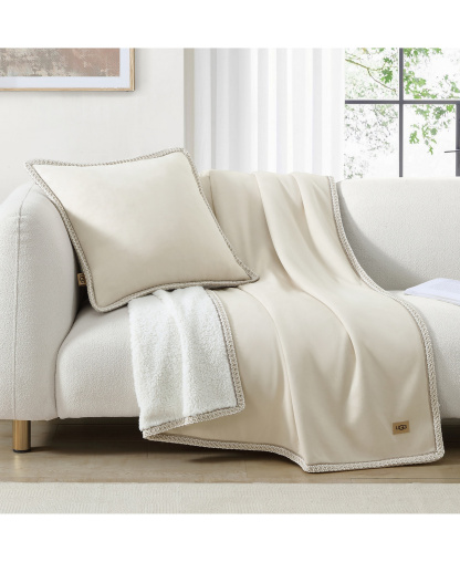 Kirkwood UGG Braid Decorative Pillow, 20" x 20" - Birch