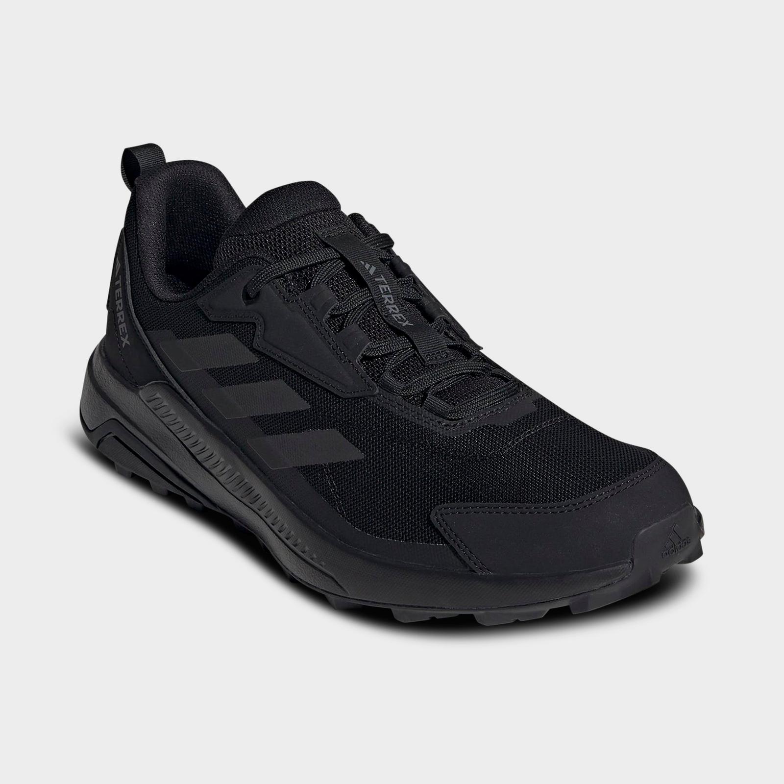 Men's adidas Terrex Anylander Hiking Shoes - Black/Black/Grey - view 2
