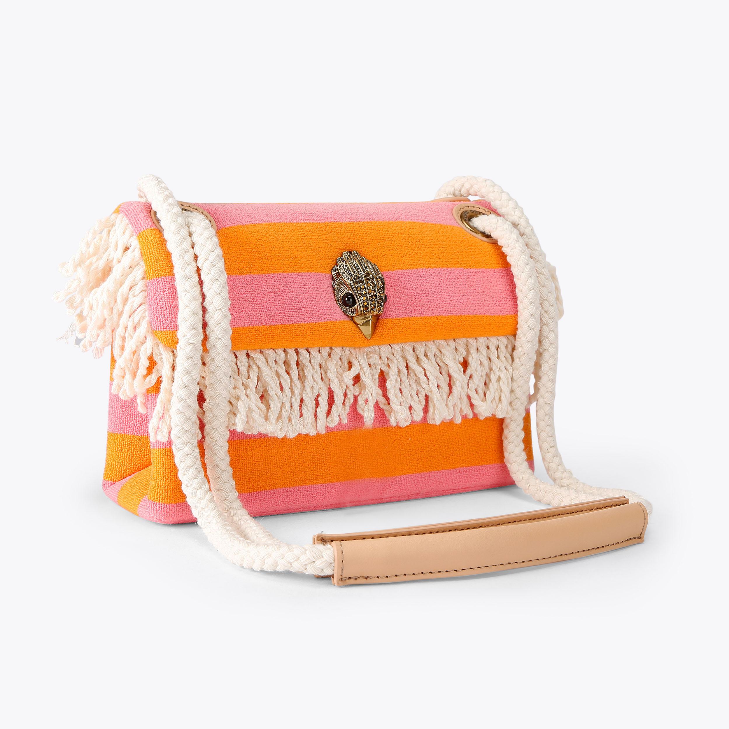 Kurt Geiger London Kurt's Cabana Mini Kensington Fringe Bag - Pink - view 3
