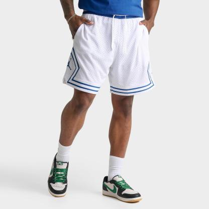 Men's Jordan Sport Dri-FIT Mesh Diamond Shorts - White/True Blue/True Blue - view 1