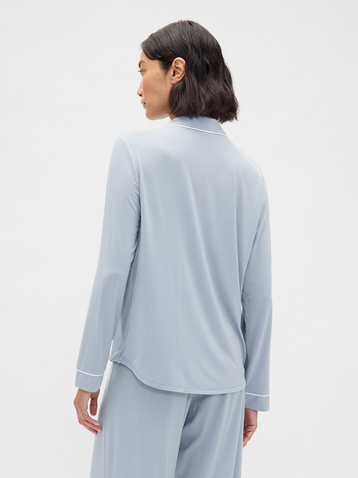 SoftMade Modal PJ Top - New england blue sky
