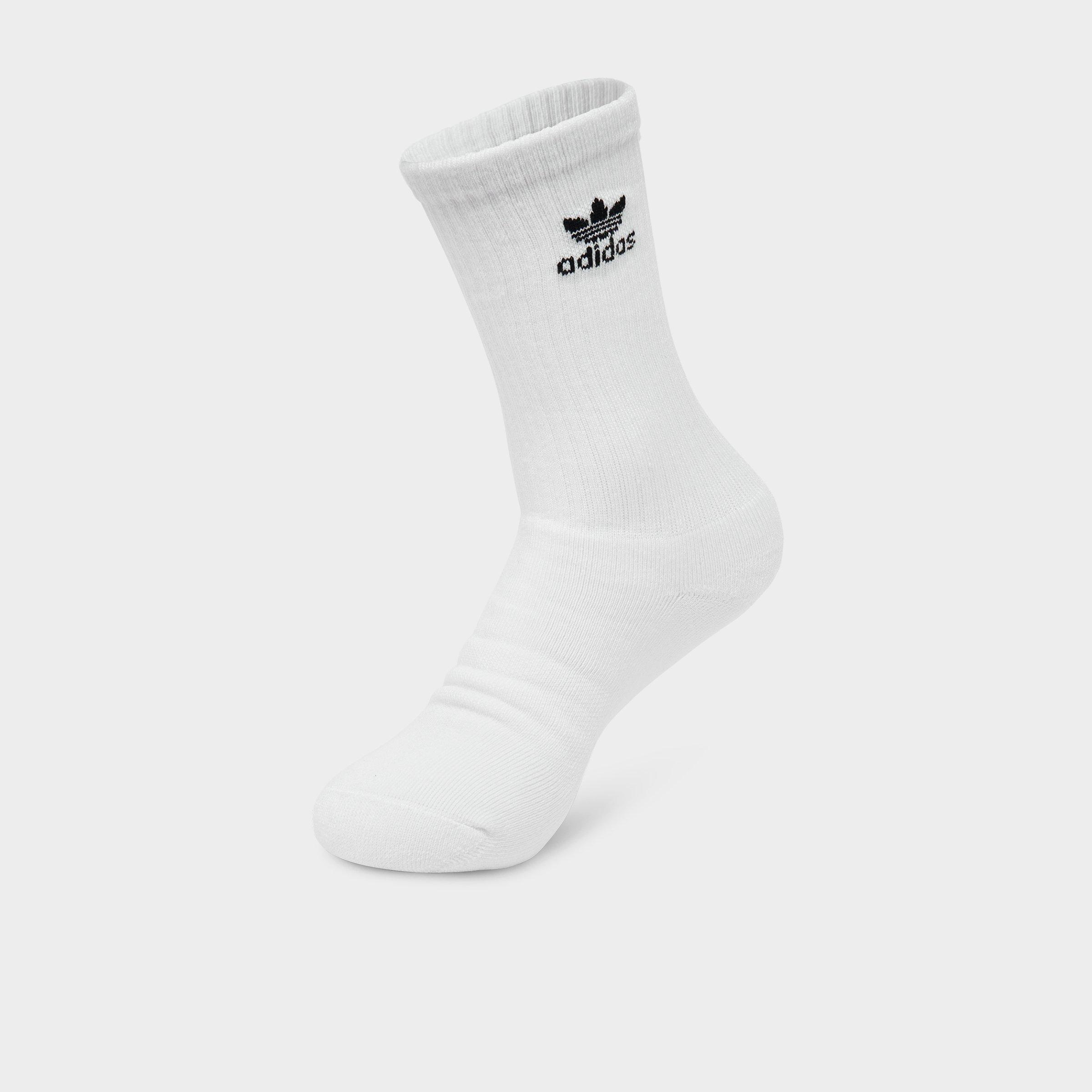 Women's adidas Originals Trefoil Cushion Crew Socks (6-Pack) - White